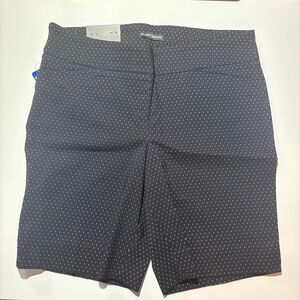 Hilary Radley Dark Blue Patterned Shorts